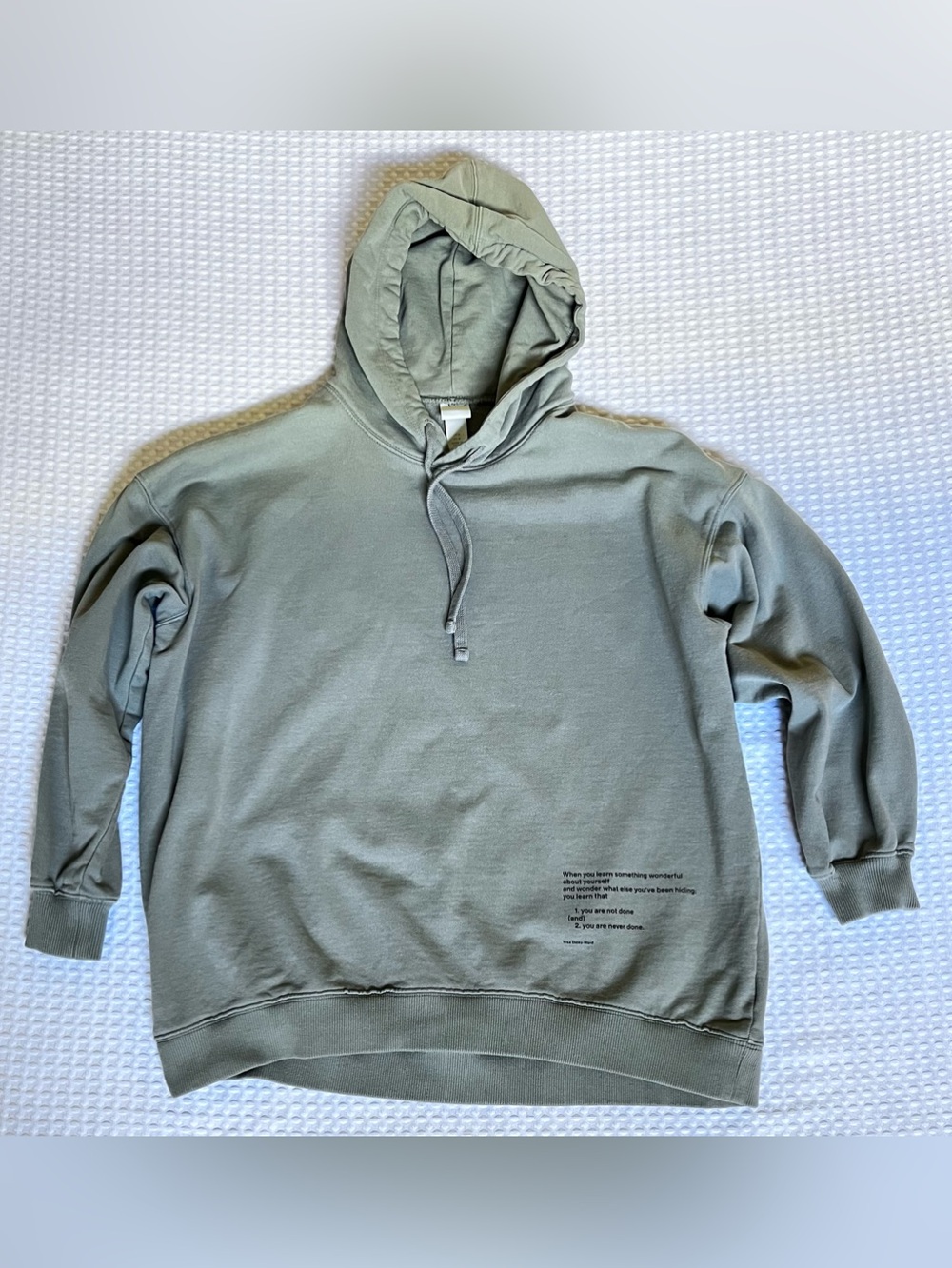 H&M oversized Yrsa Daley-Ward Quote Hoodie